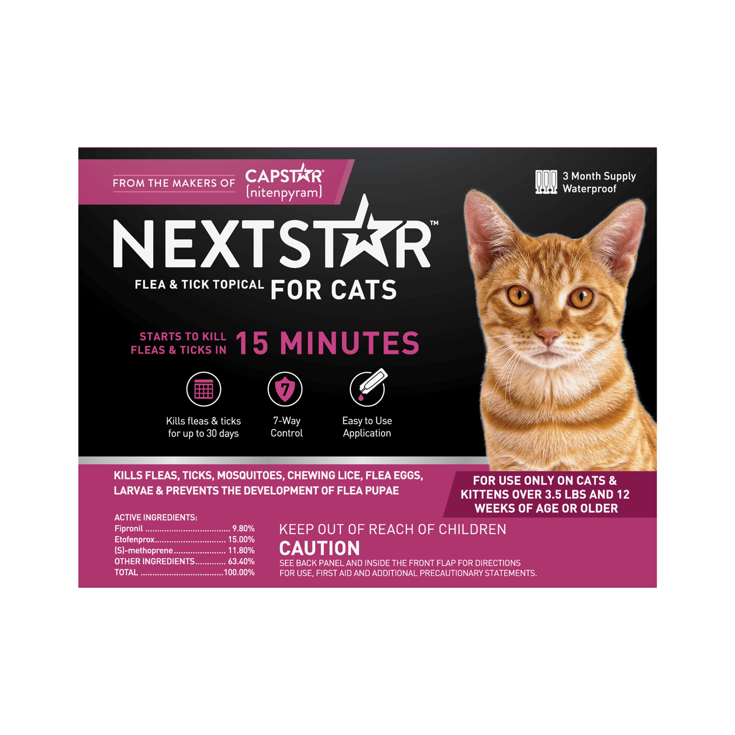 NEXTSTAR® Flea & Tick Topical for Cats - 3 Months