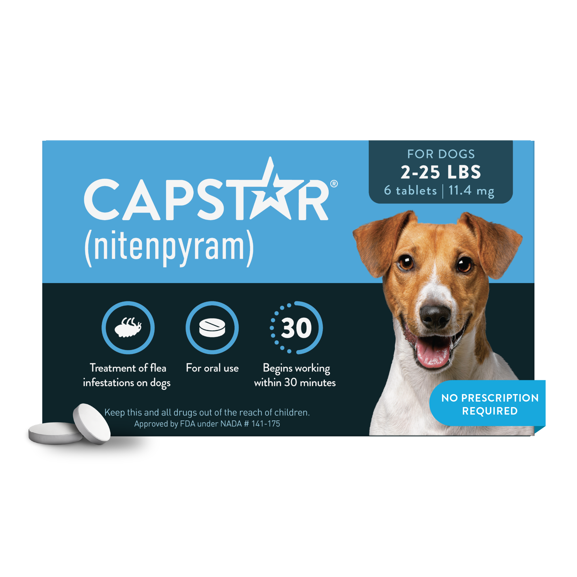 CAPSTAR® (nitenpyram) Oral Flea Treatment for Dogs