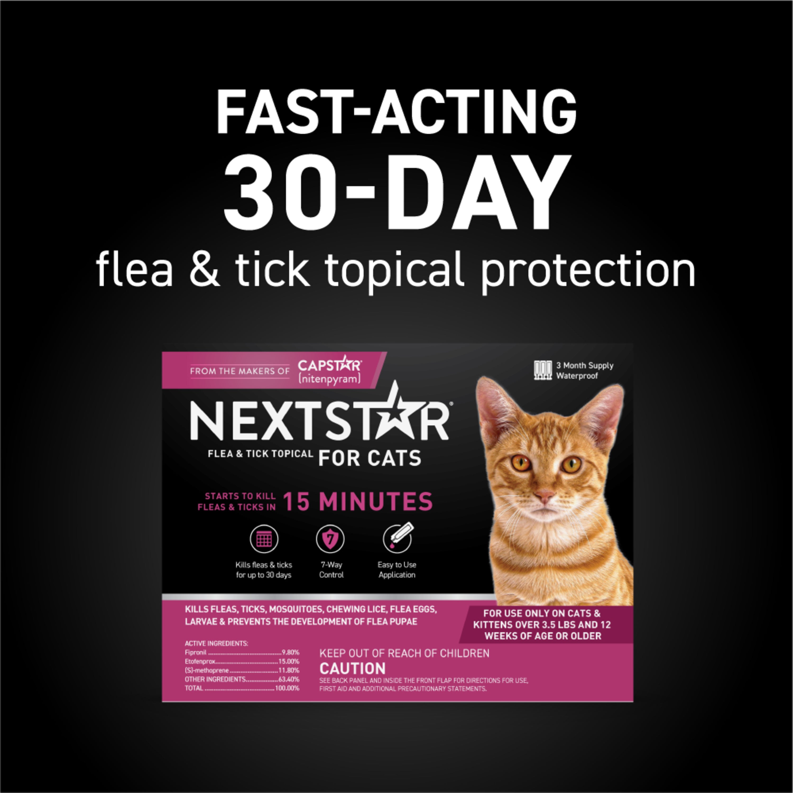 NEXTSTAR® Flea & Tick Topical for Cats - 3 Months