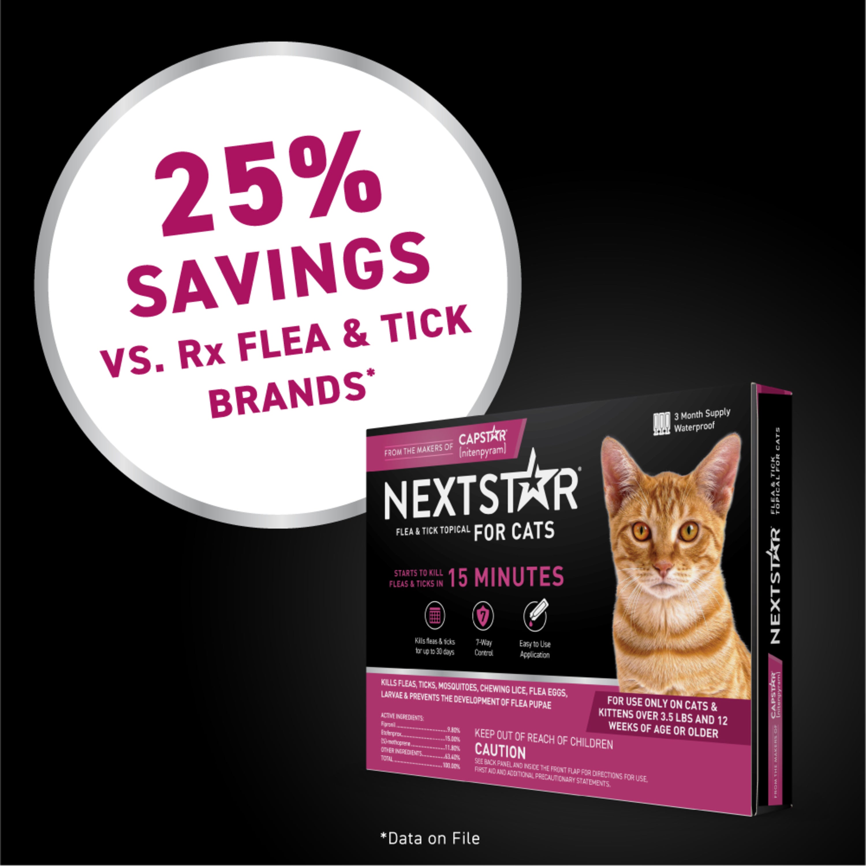 NEXTSTAR® Flea & Tick Topical for Cats - 3 Months
