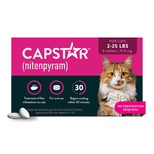 CAPSTAR® (nitenpyram) Oral Flea Treatment for Cats